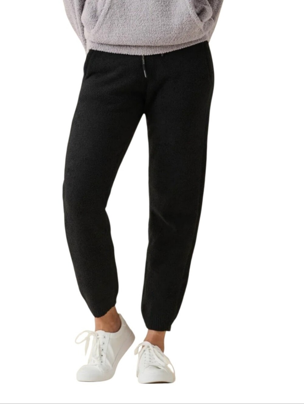 Women's Kashwere Black Fleece Joggers Size Small